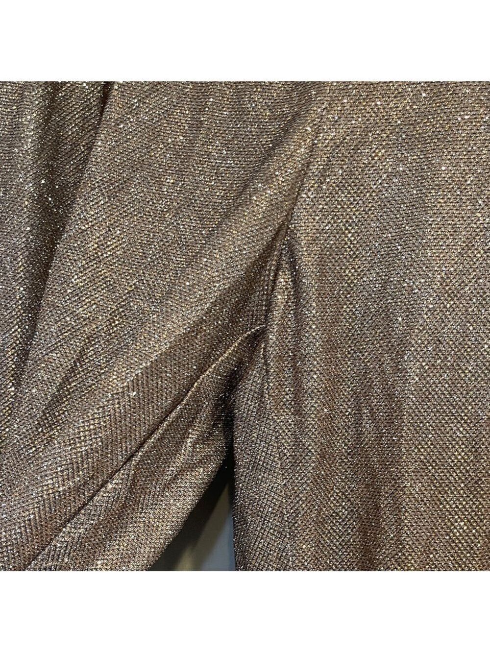 NWT Women's Wide Leg Glitter Trouser Pants - Wild Fable Copper Size 8 - Picture 8 of 11